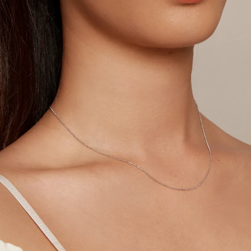 (bilde for) Pandora Style Flash Bead Chain Basic Halskjede - SCA027 - Vis 7