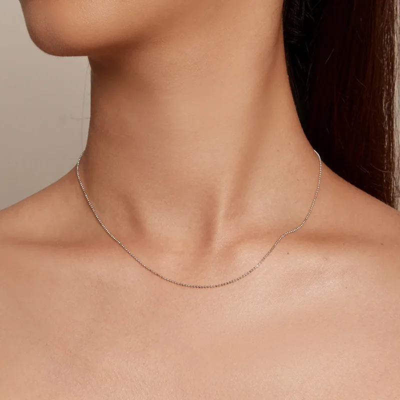 (bilde for) Pandora Style Flash Bead Chain Basic Halskjede - SCA027 - Vis 9