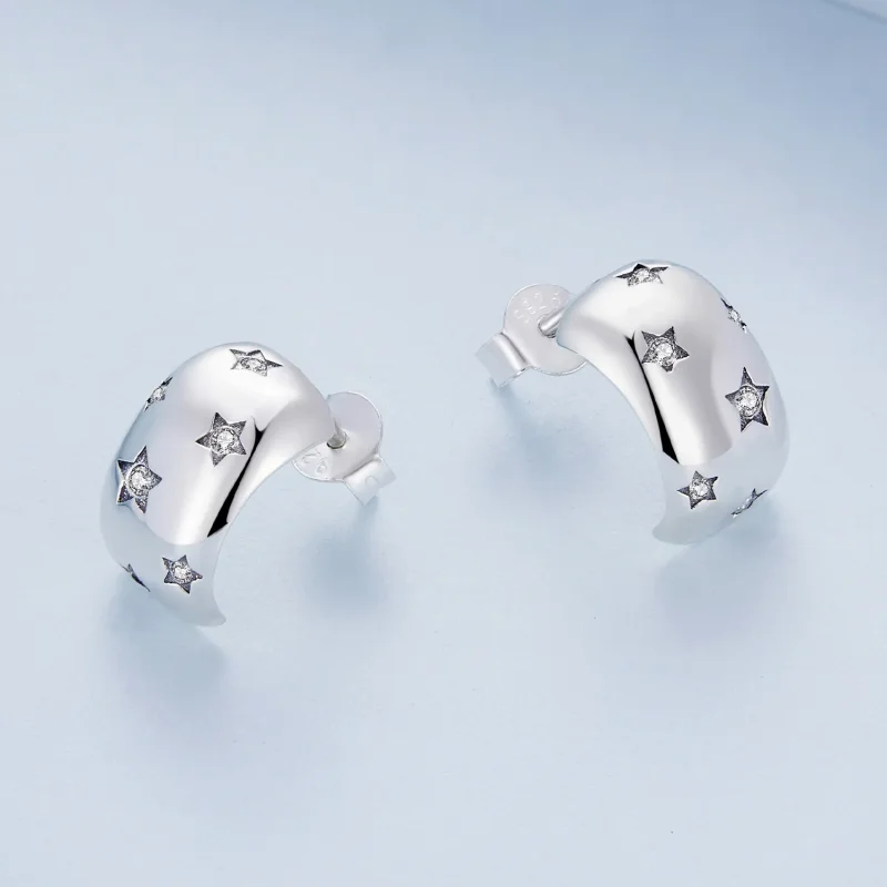 (bilde for) Pandora Style Flash Star Studs øredobber - BSE884 - Vis 3