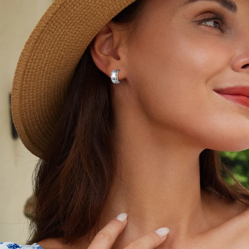 (bilde for) Pandora Style Flash Star Studs øredobber - BSE884 - Vis 5