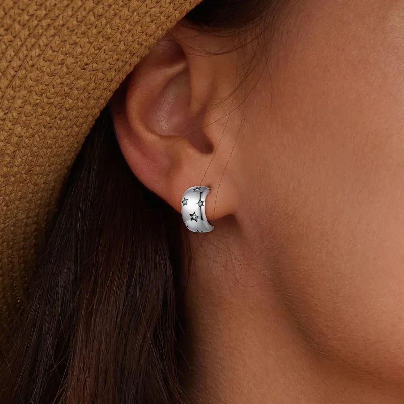 (bilde for) Pandora Style Flash Star Studs øredobber - BSE884 - Vis 6