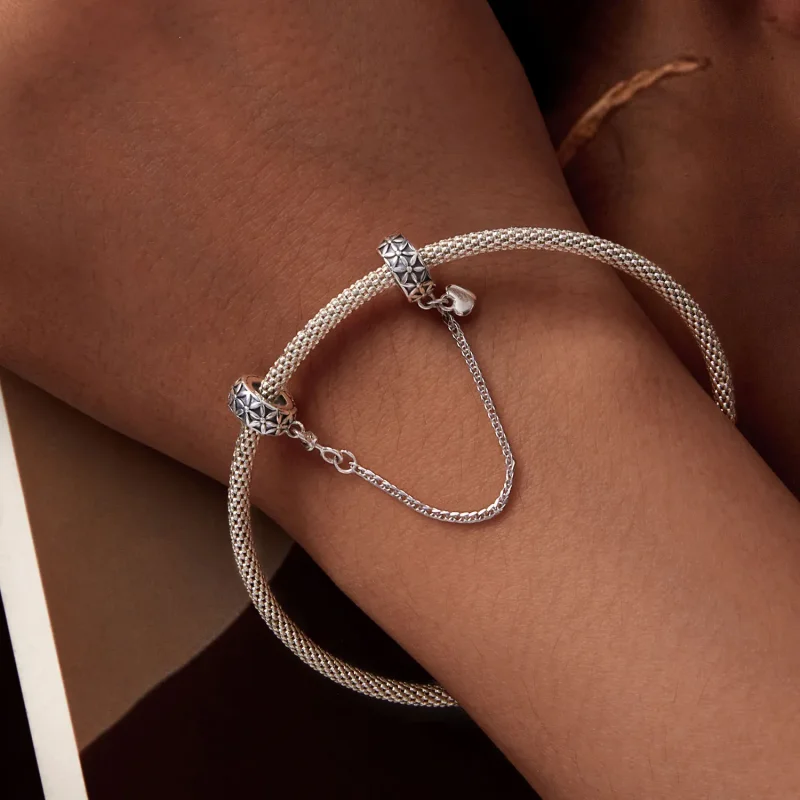 (bilde for) Pandora Style Flower of Life Silikon sikker kjede - SCC2632 - Vis 6