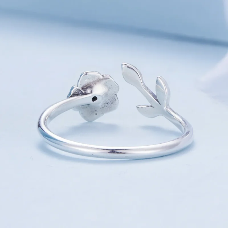 (bilde for) Pandora Style Flower Open Ring - BSR394 - Vis 4