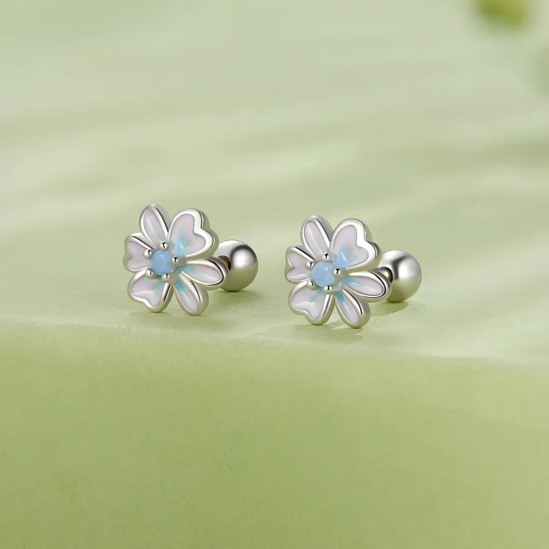 (bilde for) Pandora Style Flower Studs øredobber - SCE1572 - Vis 2