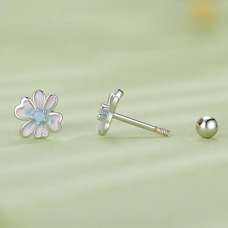 (bilde for) Pandora Style Flower Studs øredobber - SCE1572 - Vis 3
