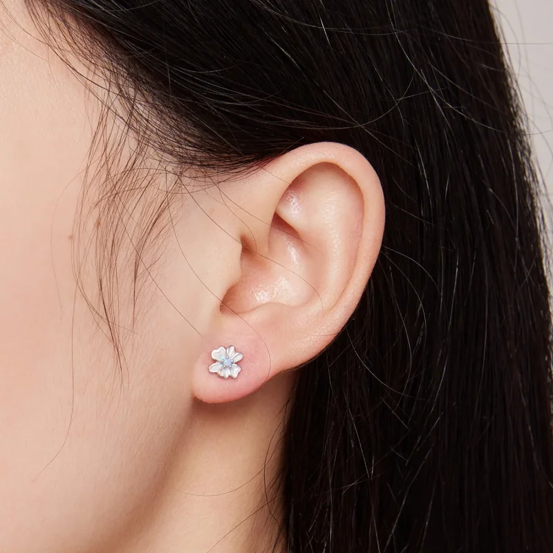 (bilde for) Pandora Style Flower Studs øredobber - SCE1572 - Vis 5