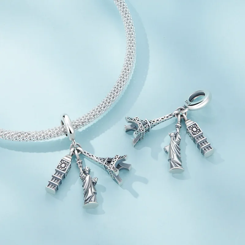 (bilde for) Pandora Style Global Travel Dangle - SCC2483 - Vis 4