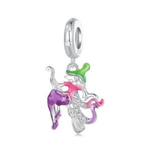 (bilde for) Pandora Style Glow-in-the-dark heks Dangle - SCC2608
