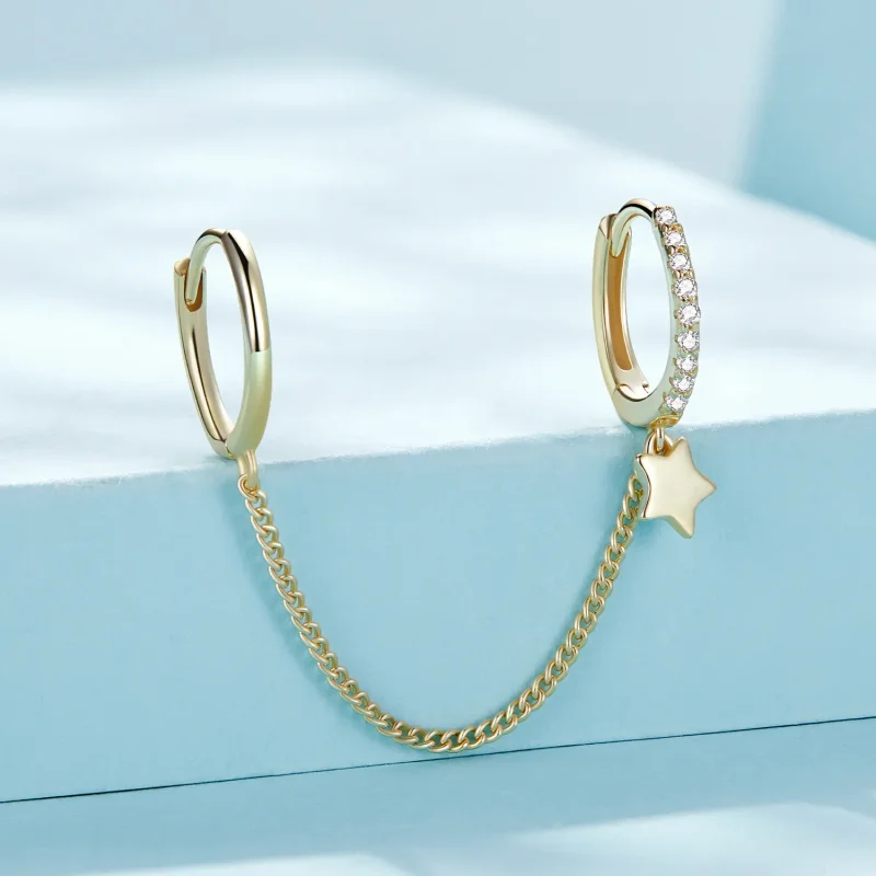 (bilde for) Pandora Style Golden Astropath Safe Chain - SCE914-B - Vis 2