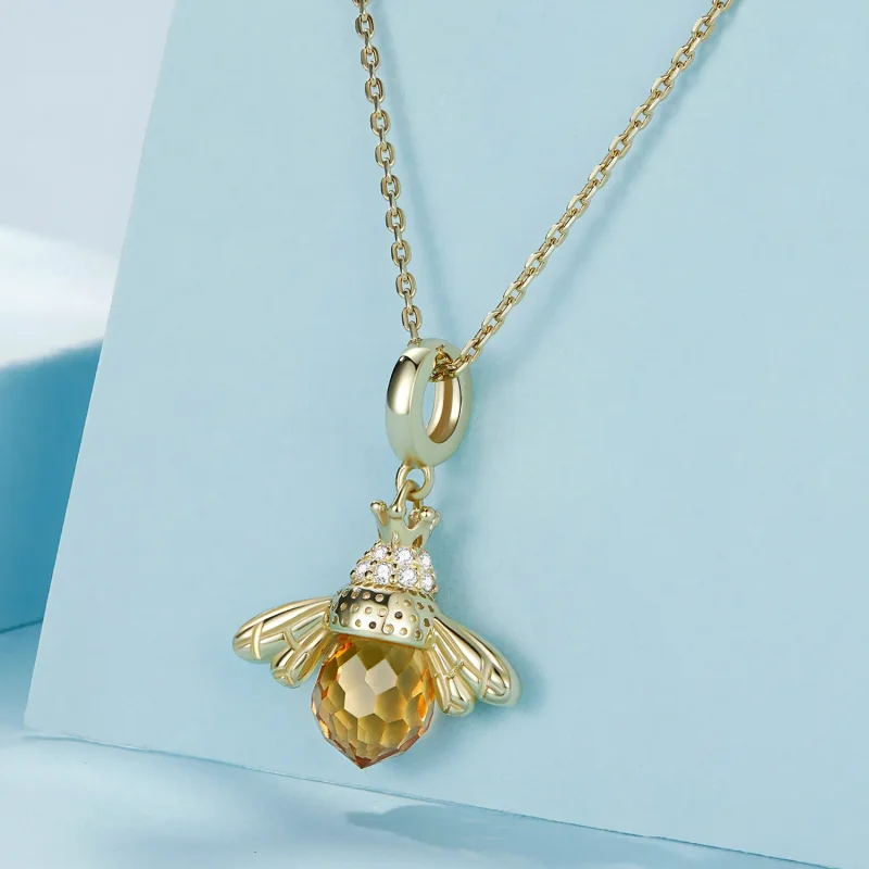 (bilde for) Pandora Style Golden Bee Dangle - SCC035-B - Vis 2