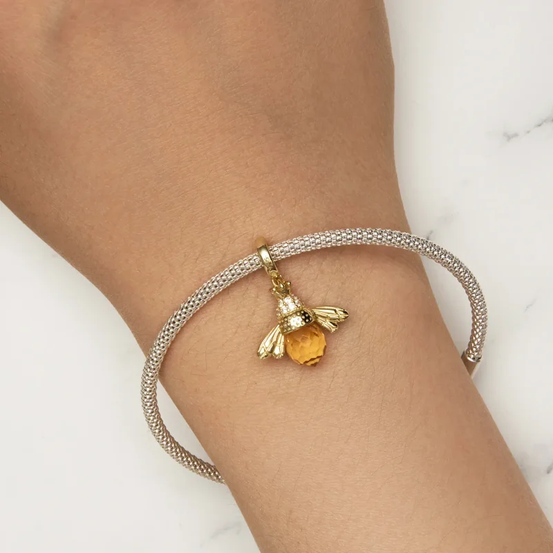 (bilde for) Pandora Style Golden Bee Dangle - SCC035-B - Vis 5