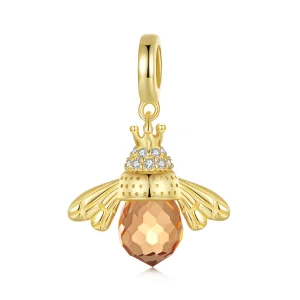(bilde for) Pandora Style Golden Bee Dangle - SCC035-B