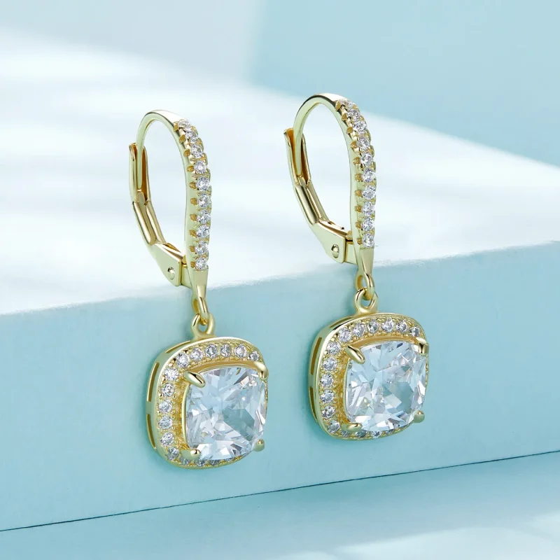 (bilde for) Pandora Style Golden Bright Time Dangle øredobber - SCE520-B - Vis 2