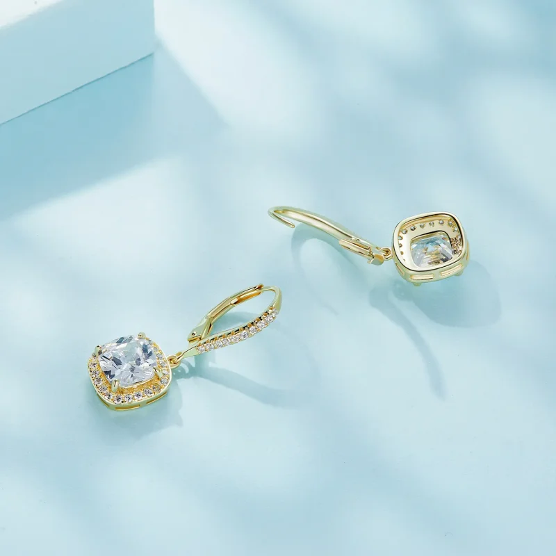 (bilde for) Pandora Style Golden Bright Time Dangle øredobber - SCE520-B - Vis 4