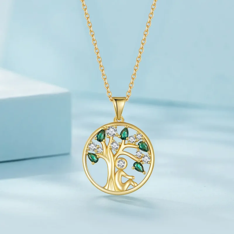 (bilde for) Pandora Style Golden Life Tree Halskjede - SCN094-B - Vis 2