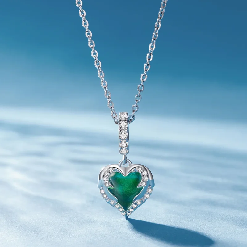 (bilde for) Pandora Style Guardian Heart Dangle - BSC900 - Vis 3