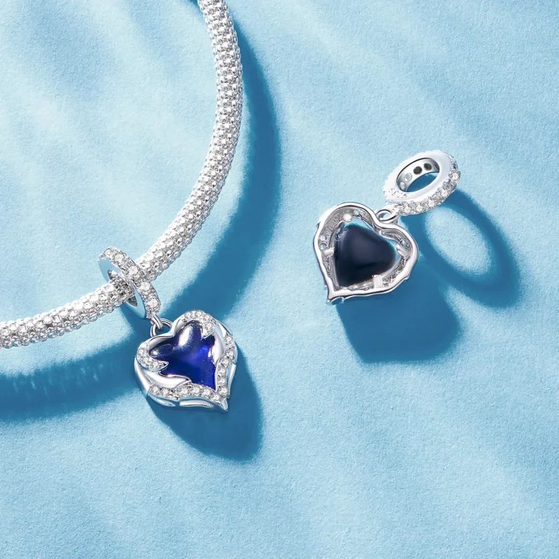 (bilde for) Pandora Style Guardian Heart Dangle - BSC900 - Vis 4