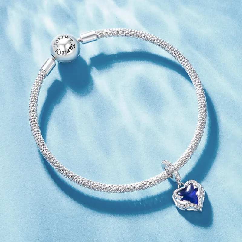 (bilde for) Pandora Style Guardian Heart Dangle - BSC900 - Vis 5