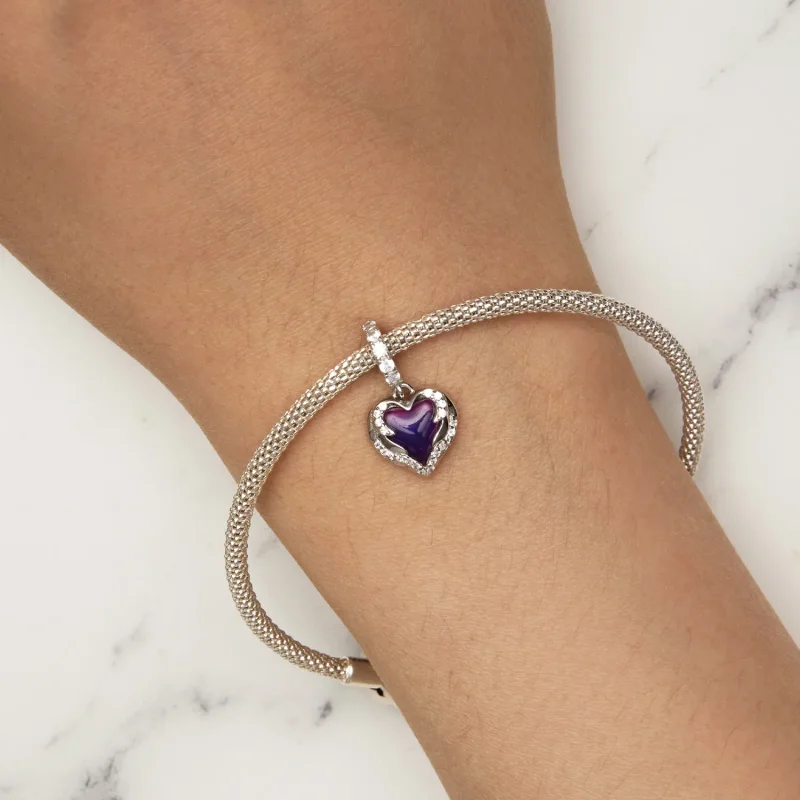 (bilde for) Pandora Style Guardian Heart Dangle - BSC900 - Vis 8