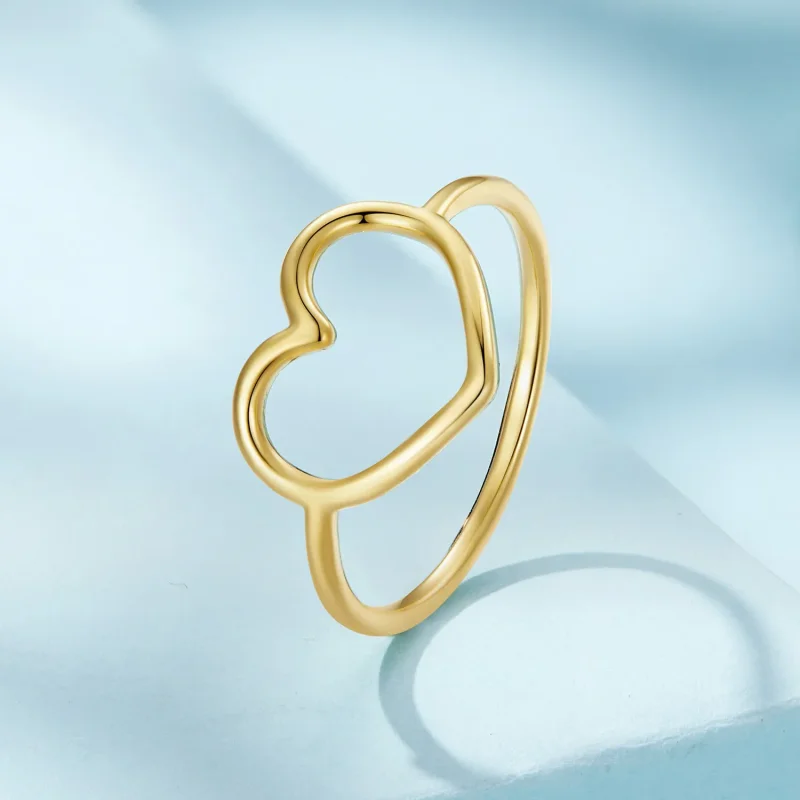 (bilde for) Pandora Style gull hjerteformet ring - SCR641-B - Vis 2