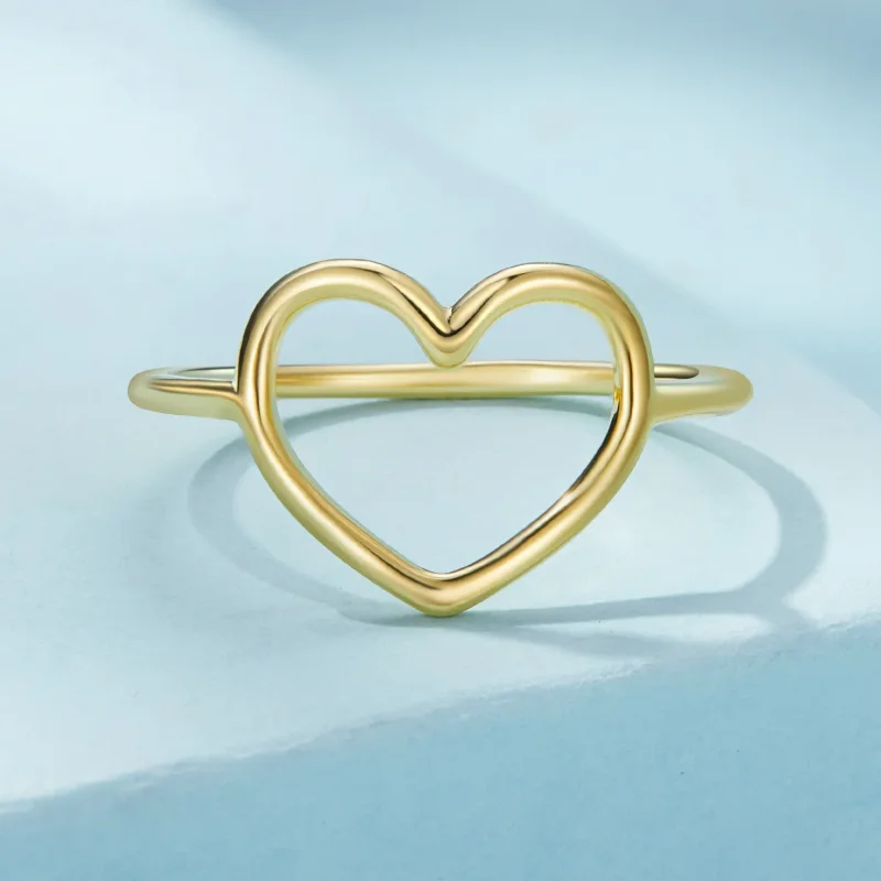 (bilde for) Pandora Style gull hjerteformet ring - SCR641-B - Vis 3