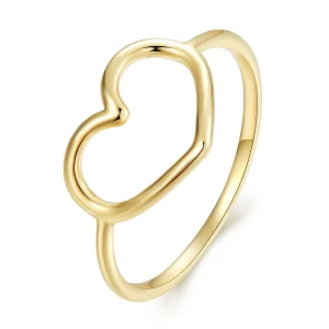 (bilde for) Pandora Style gull hjerteformet ring - SCR641-B