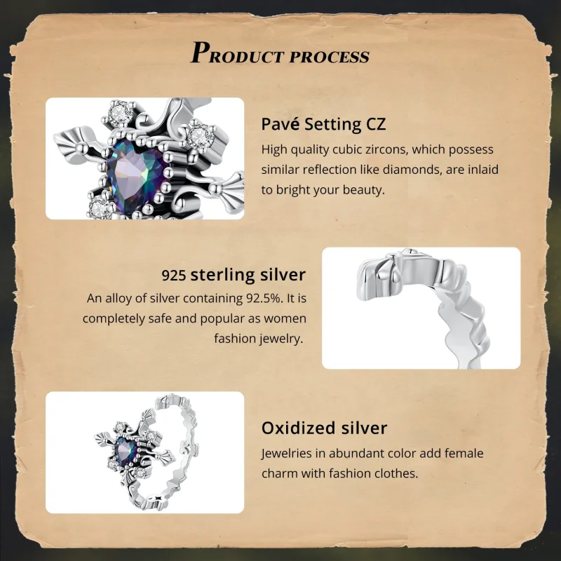 (bilde for) Pandora Style Halloween Cross Ring - BSR482-E - Vis 4