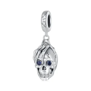 (bilde for) Pandora Style Halloween Skull Dangle - SCC2606