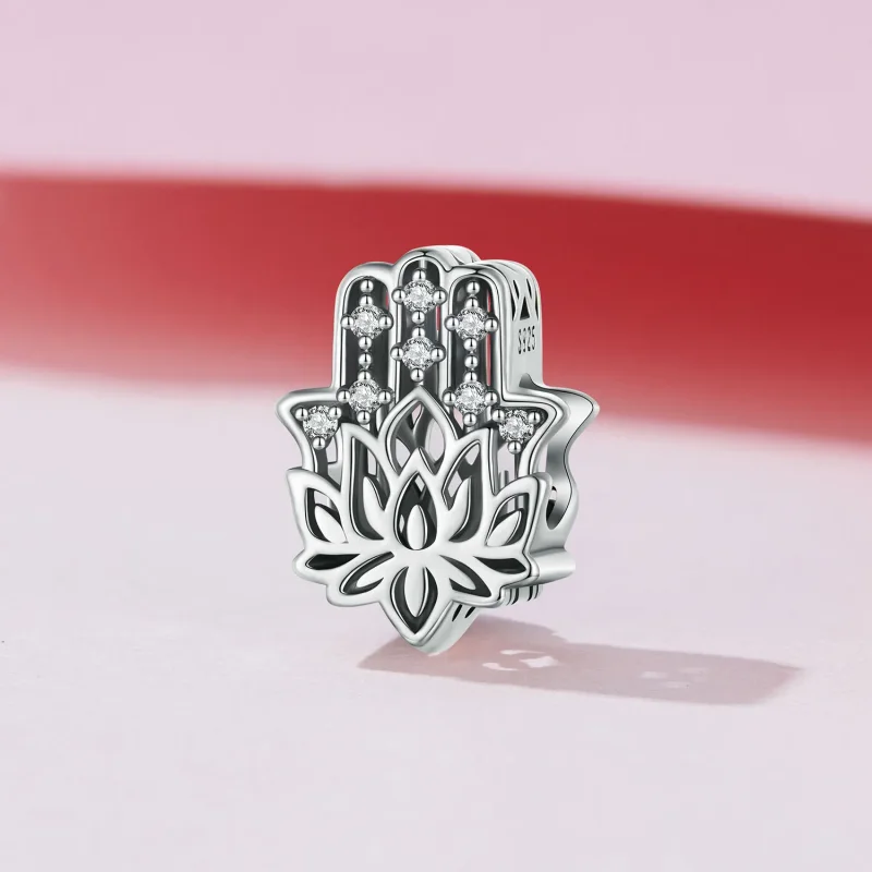 (bilde for) Pandora Style Hand of Fatima Charm - SCC2628 - Vis 2
