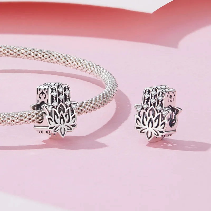 (bilde for) Pandora Style Hand of Fatima Charm - SCC2628 - Vis 4