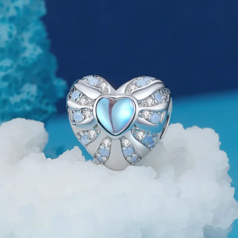 (bilde for) Pandora Style Heart of Illusion Charm - BSC918 - Vis 2