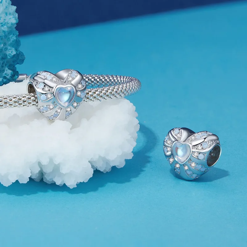 (bilde for) Pandora Style Heart of Illusion Charm - BSC918 - Vis 4