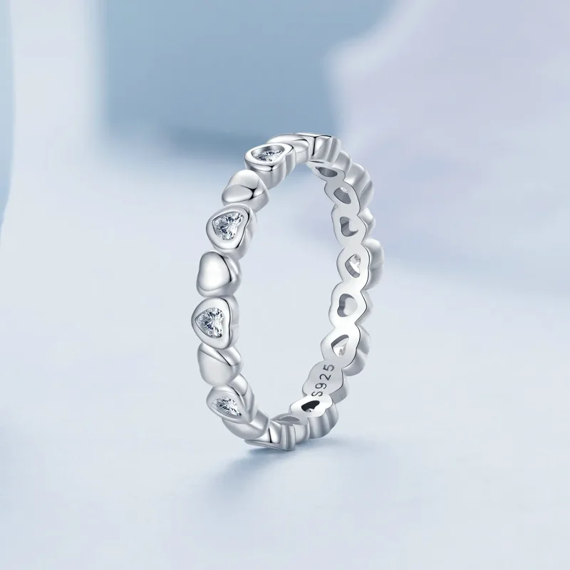 (bilde for) Pandora Style Hearts Ring - BSR421 - Vis 2