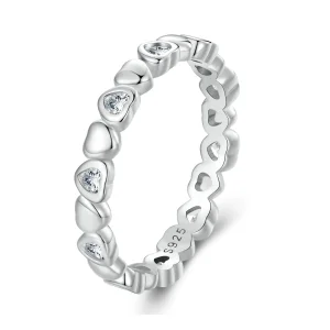 (bilde for) Pandora Style Hearts Ring - BSR421