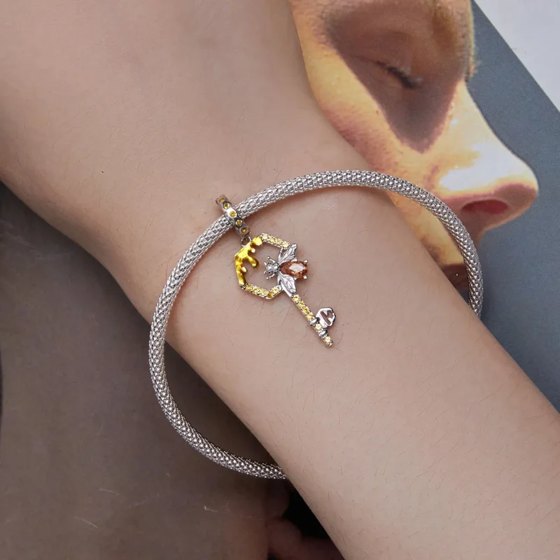 (bilde for) Pandora Style Hive Key Dangle - BSC822 - Vis 5