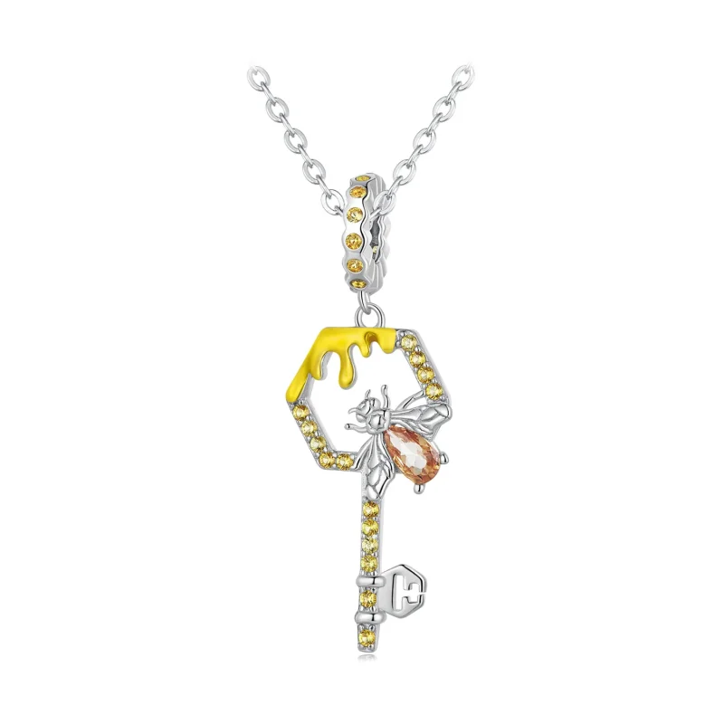 (bilde for) Pandora Style Hive Key Dangle - BSC822 - Vis 6