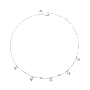 (bilde for) Pandora Style hjerteformet dusk halskjede Choker - BSN359