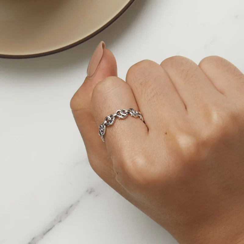 (bilde for) Pandora Style hjerteformet kjedering - SCR963 - Vis 6