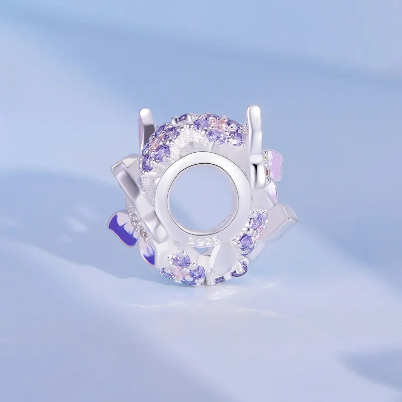 (bilde for) Pandora Style Hjerteformet Sommerfugl Charm - SCC2464 - Vis 3