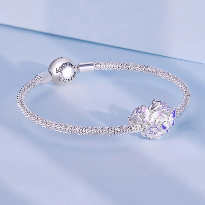 (bilde for) Pandora Style Hjerteformet Sommerfugl Charm - SCC2464 - Vis 5