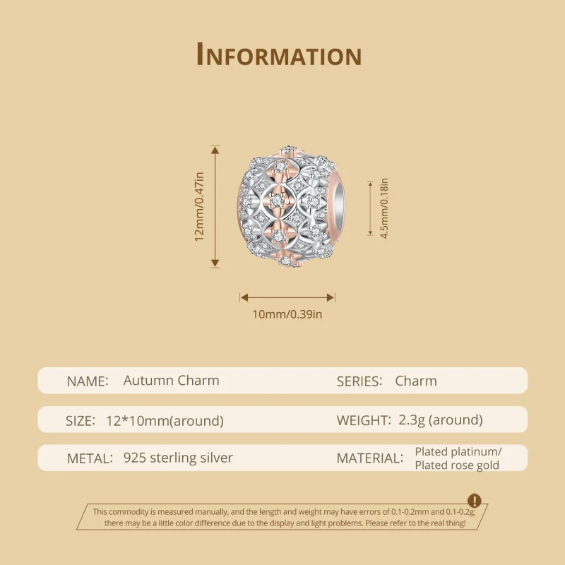 (bilde for) Pandora Style Høstfarge Charm - BSC907 - Vis 6