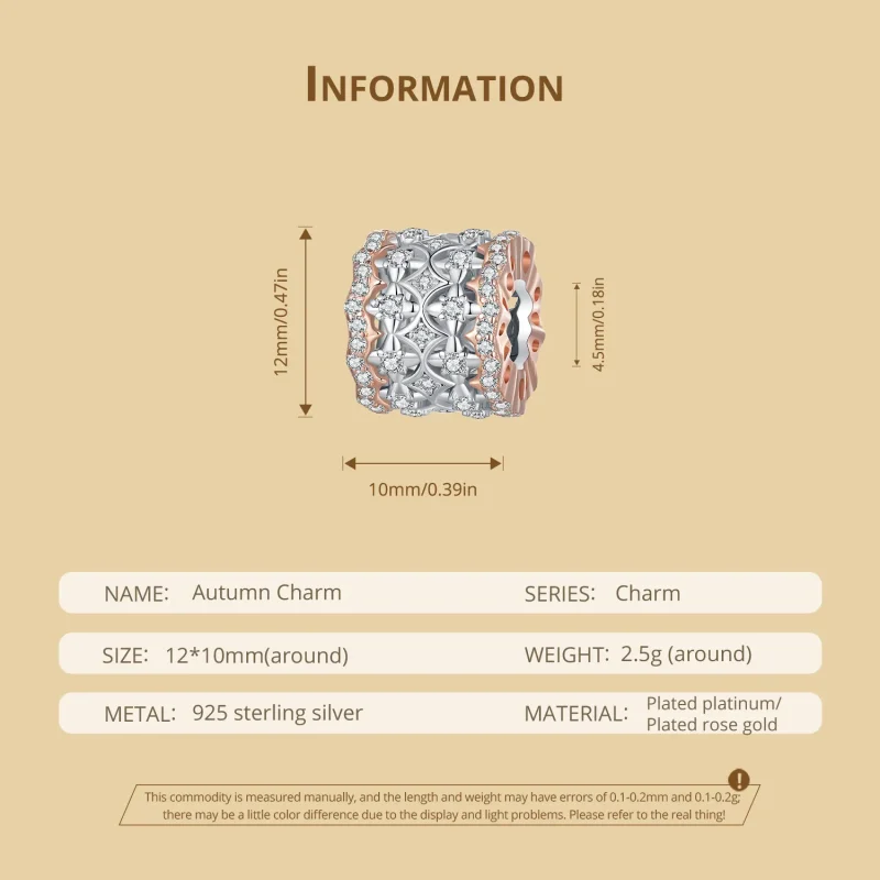 (bilde for) Pandora Style Høstfarge Charm - BSC908 - Vis 6