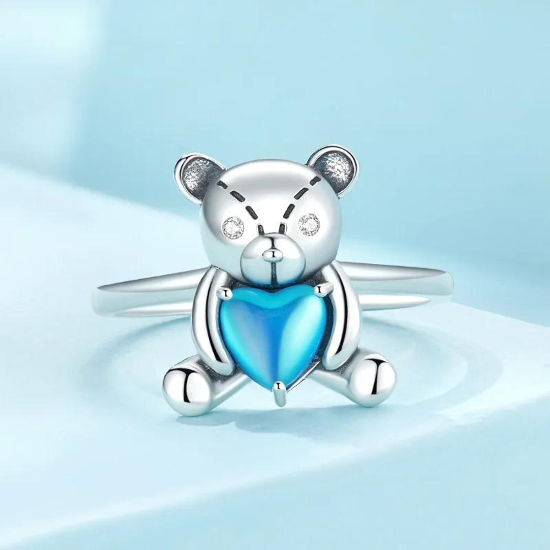 (bilde for) Pandora Style Hug Bear Åpningsring - SCR921 - Vis 3