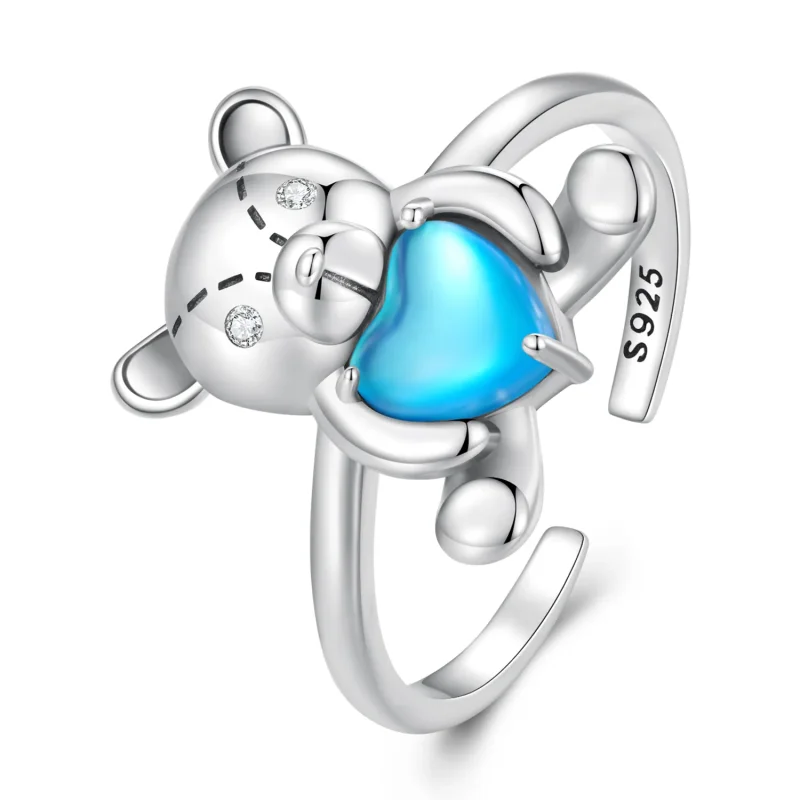 (bilde for) Pandora Style Hug Bear Åpningsring - SCR921 - Vis 8