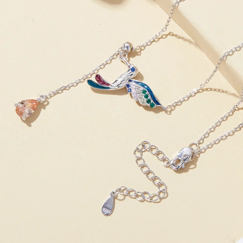 (bilde for) Pandora Style Hummingbird Halskjede - BSN305 - Vis 4