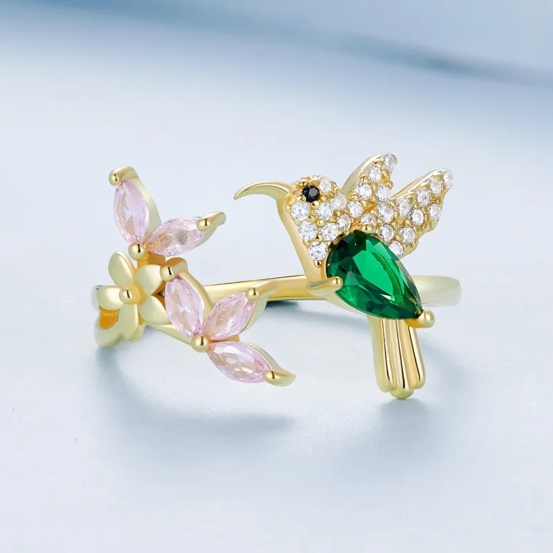 (bilde for) Pandora Style Hummingbird's Gift-S925 Sølvring - BSR016-B - Vis 3