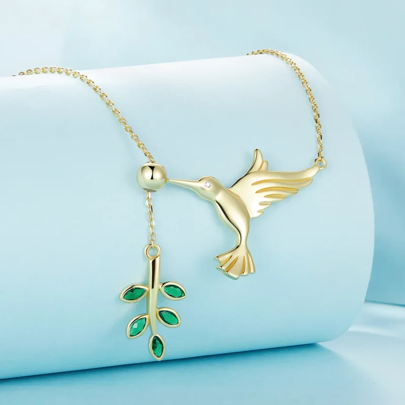 (bilde for) Pandora Style Hummingbird's Greetings-925 sølvkjede - SCN217-B - Vis 3