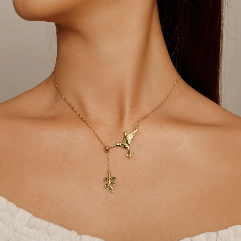 (bilde for) Pandora Style Hummingbird's Greetings-925 sølvkjede - SCN217-B - Vis 4