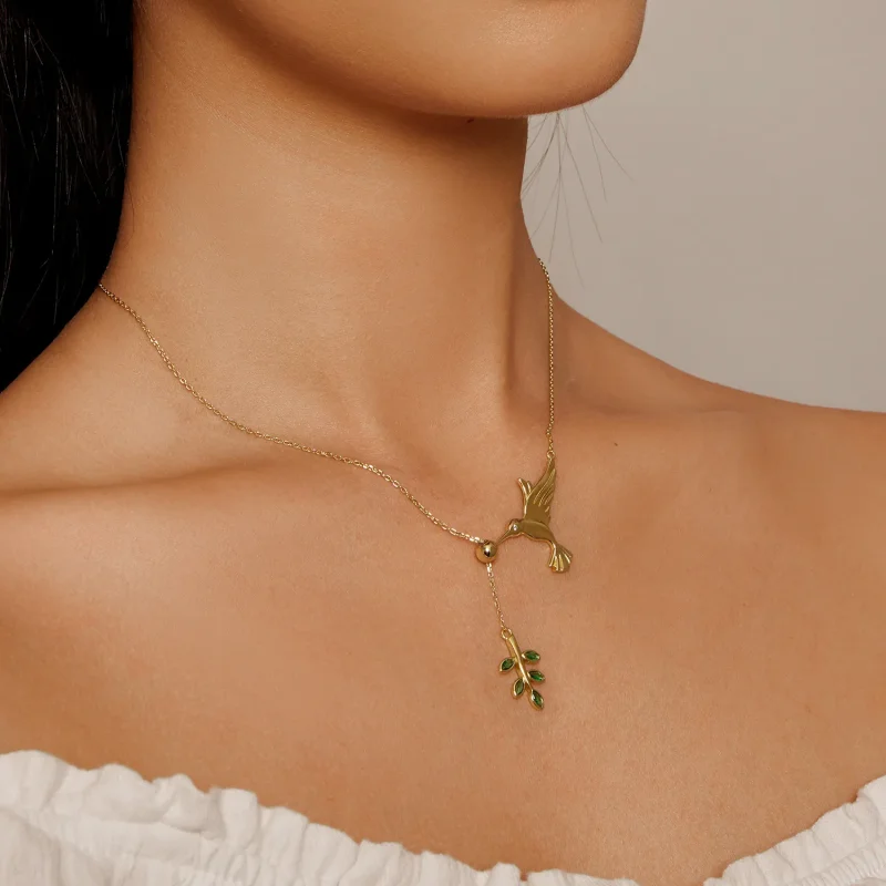 (bilde for) Pandora Style Hummingbird's Greetings-925 sølvkjede - SCN217-B - Vis 5