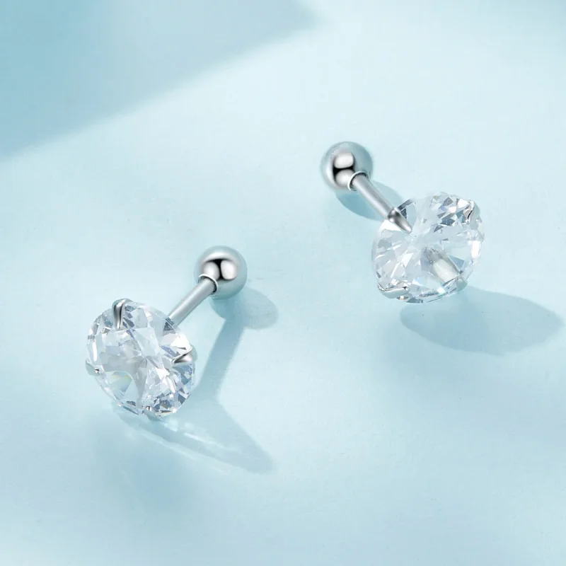 (bilde for) Pandora Style Hvite Zirkonium øredobber - SCE1646-L - Vis 3